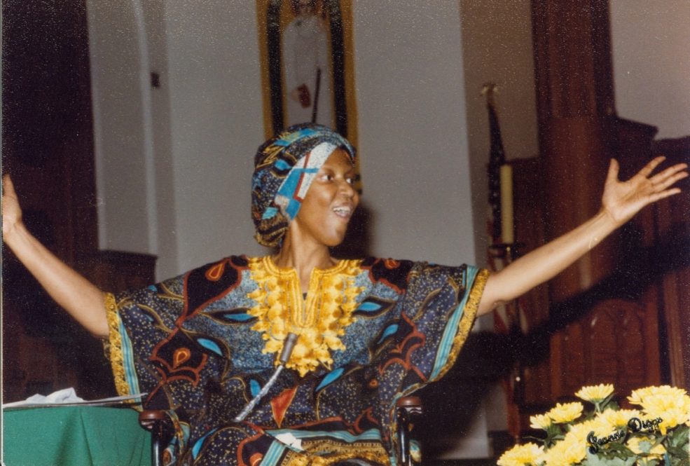 Sister Thea Bowman in 1988. Photo courtesy of Franciscan Sisters of Perpetual Adoration/FSPA.org/theabowman