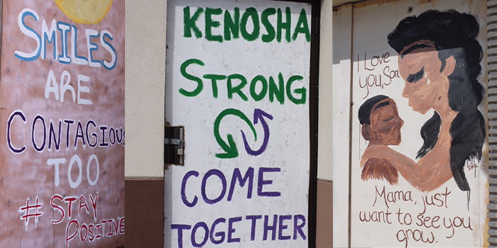 Messages of hope painted on walls around Kenosha, Wisconsin