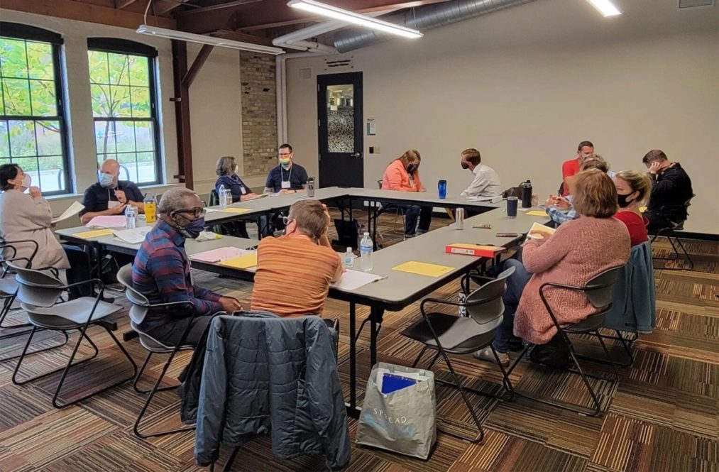 The Awaken Dane Pastors Learning Community meets in October 2021. Courtesy photo