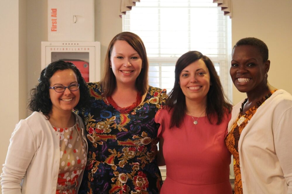 Kate Payton, from left, Leah Davis, Kristin Adkins Whitesides and Theresa Thames in 2017. Courtesy photo