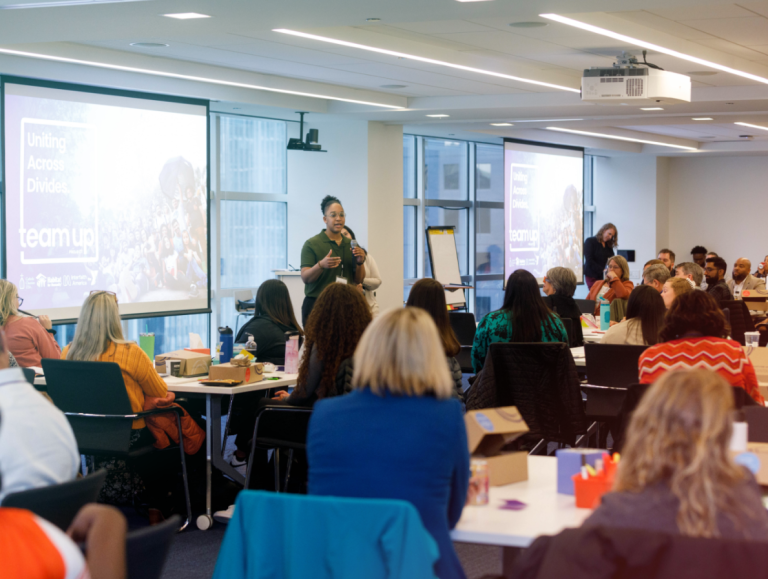 Tina Grace of Interfaith America at the May 2023 Team Up training in Chicago. Photo courtesy of Einhorn Collaborative