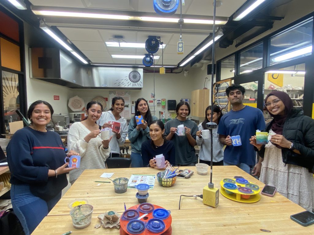 For the ‘Interfaith Pottery’ event, Amanpreet Sehra partnered with Chup Go Vote, inviting South Asian student leaders at the University of Wisconsin-Madison to paint mugs while discussing our own experiences of being South Asian students. Photo courtesy