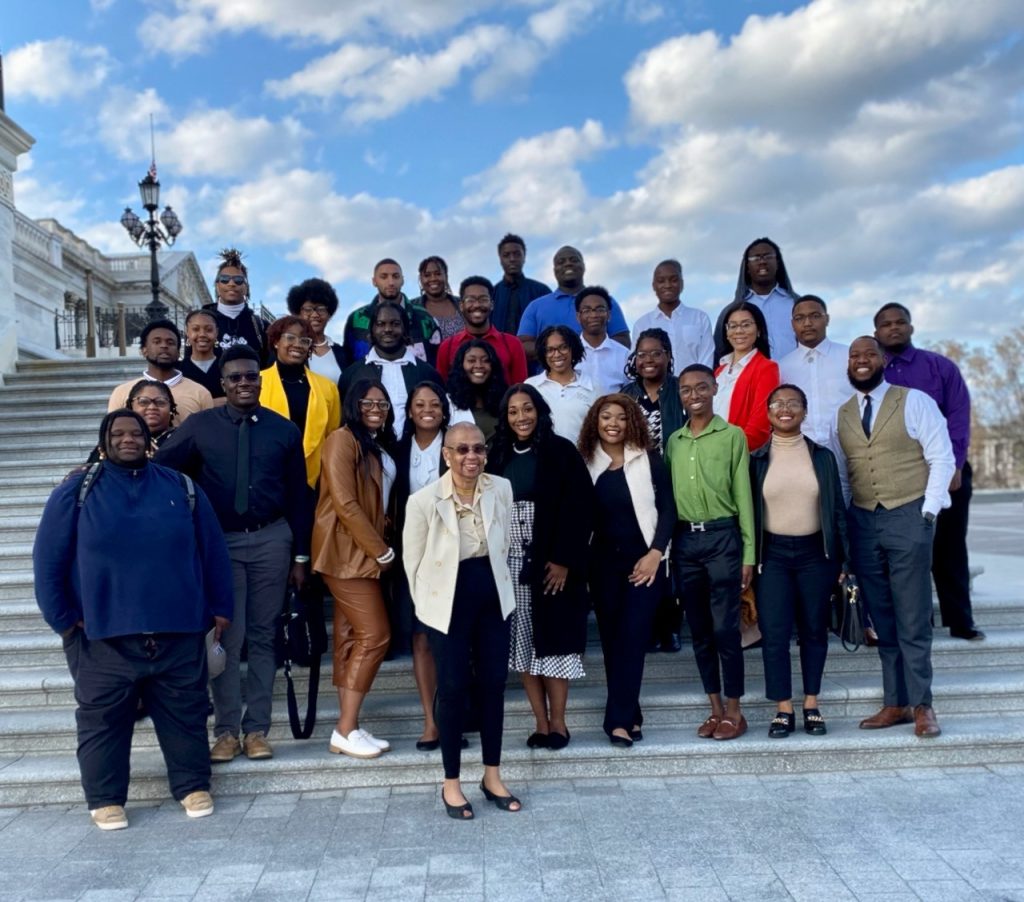 Students toured the Capitol Building during Wiley College's alternative spring break program, March 2023. Photo courtesy of Duffie