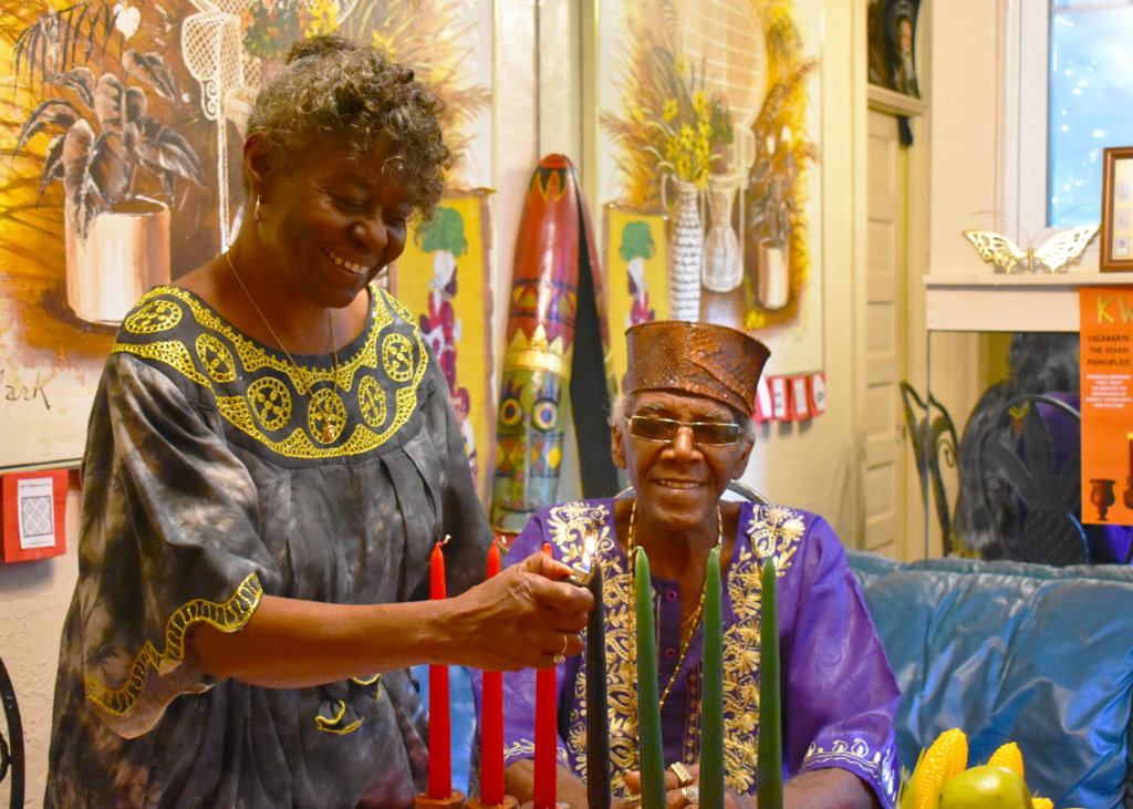 Kalilah Jamall's family celebrating Kwanzaa. Photo courtesy of Jamall