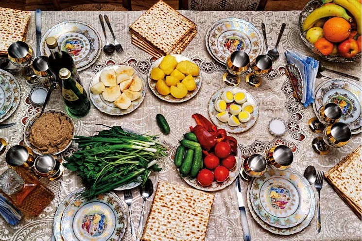 The Passover Seder like this one in Azerbaijan commemorates the story of the Israelites’ escape from slavery, and the start of their long sojourn in the desert. (Reza/Getty Images) Republished under a Creative Commons license.