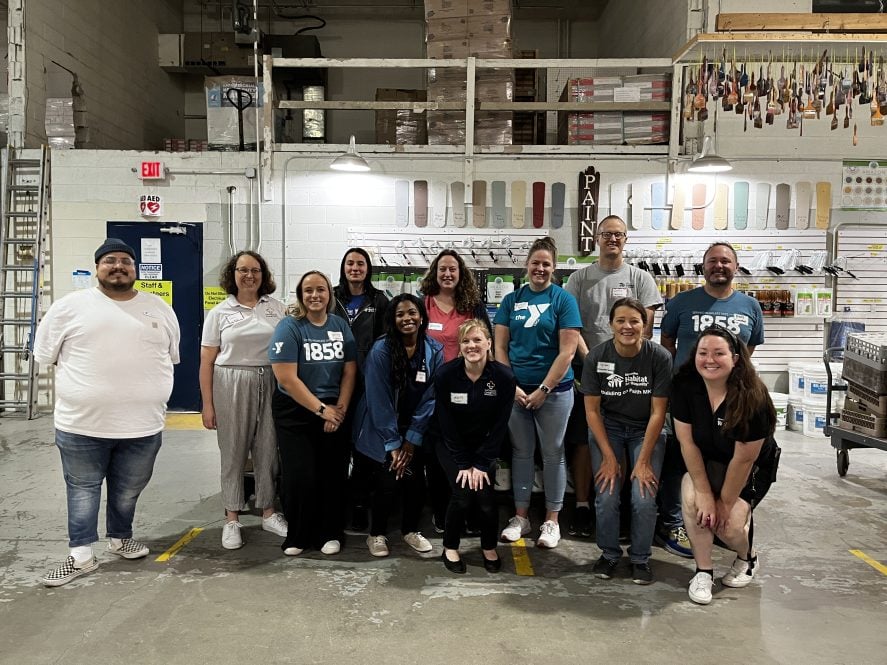 Team Up volunteers at the Wauwatosa ReStore Center on October 29, 2024.