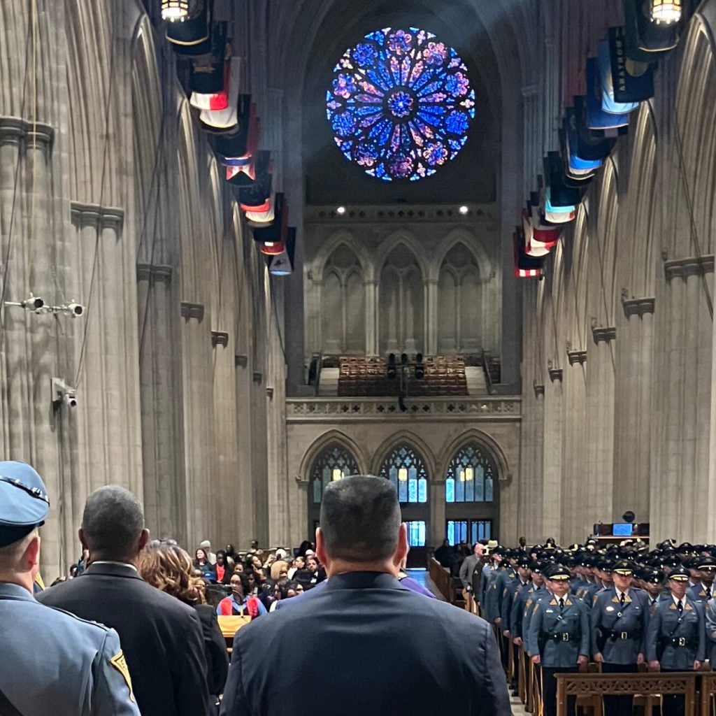 An interreligious service at the National Cathedral in Washington, DC, organized by The International Torch for Peace Foundation.