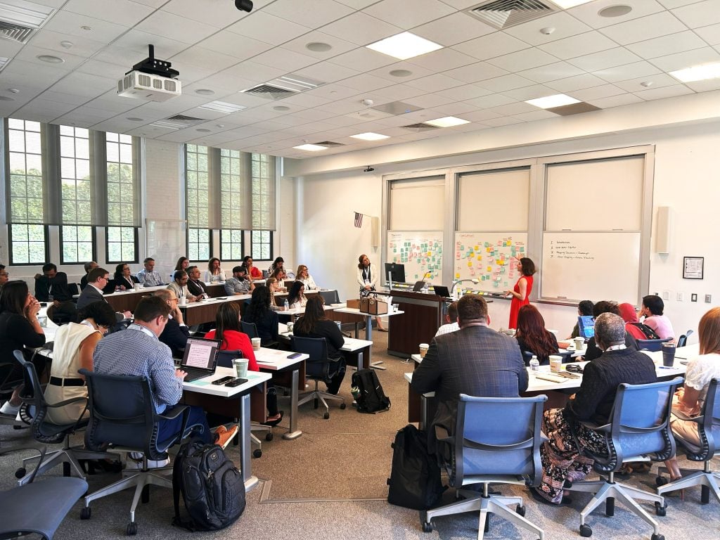 Religious Freedom & Business Foundation’s Dare to Overcome conference workshop lead by Megan Johnson and Suzanne Henderson in May 2025 at the Catholic University of America in Washington D.C.  Photo courtesy of Interfaith America