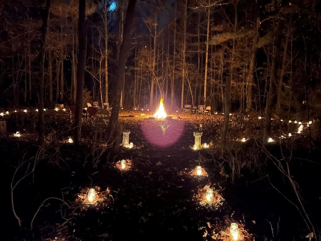 Ivo Dominguez Jr.’s 2024 Samhain ritual. (Photo courtesy of Ivo Dominguez Jr.)
