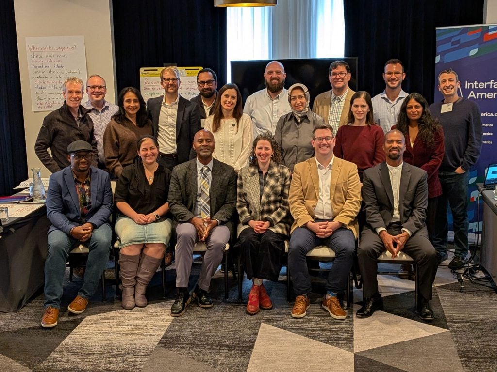 The Interfaith Civic Pluralism Fellows and Interfaith America staff convened to launch the Fellowship on October 23, 2025. 