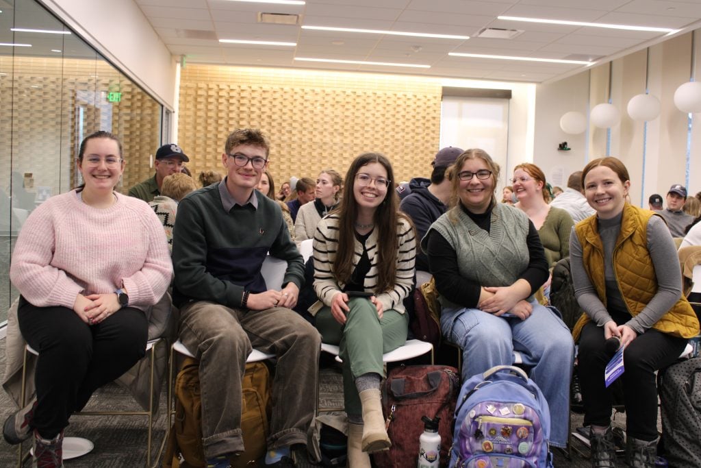 Student leaders at a workshop where they share with one another the common values, vision, knowledge, and skills of their respective certificate and training programs on USU’s campus Photo courtesy of Glass-Coffin