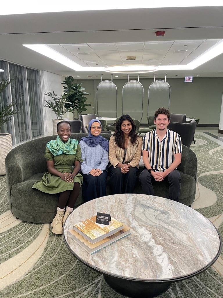 The 2025-26 Religion News Service and Interfaith America religion journalism fellows.