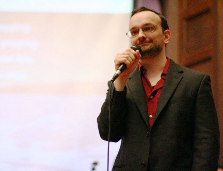 Raymond Arnold, who hosted and oversaw this year's Bay Secular Solstice, created the holiday in 2011. Photo courtesy Raymond Arnold