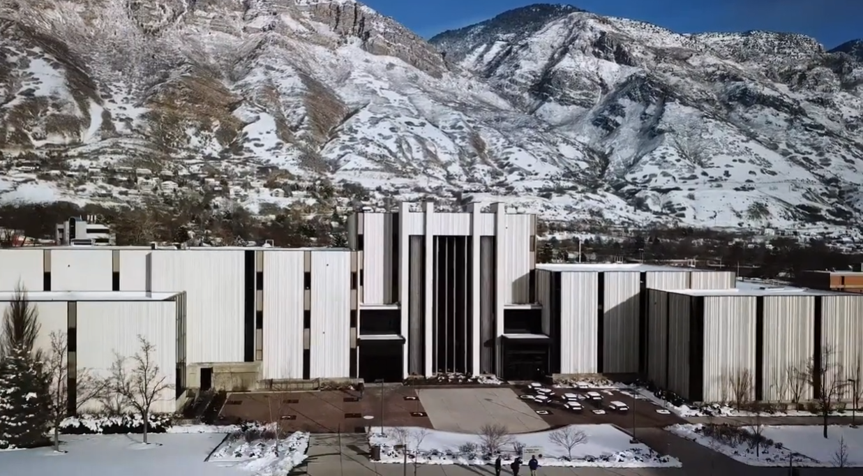 The J. Reuben Clark Building at Brigham Young University (video still courtesy of BYU Law School, 2019
