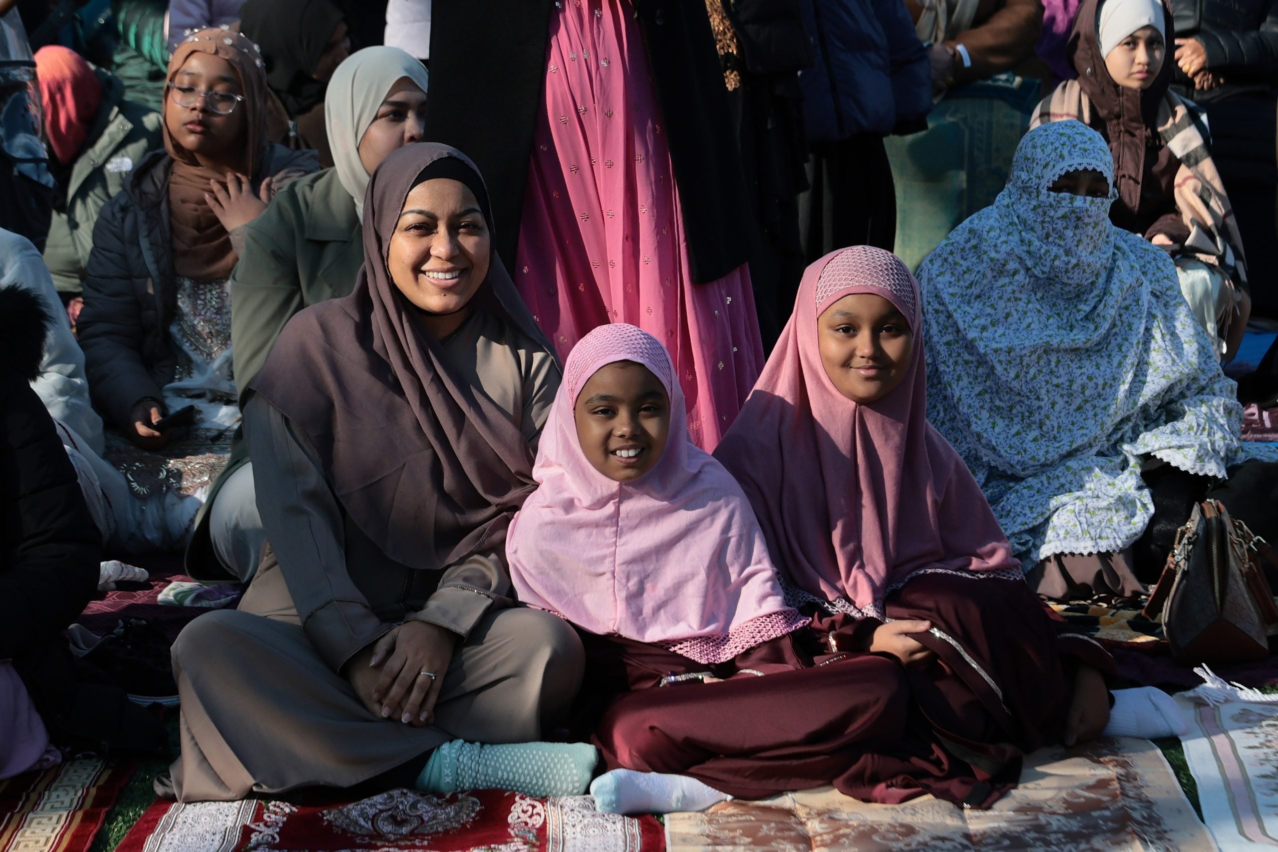 NEW YORK, NEW YORK - MARCH 20: People attend Eid Al-Fitr Prayers at Parade Ground in Prospect Park on March 20, 2026 in the Flatbush neighborhood of the Brooklyn borough in New York City. New York Mayor Zohran Mamdani joined worshippers in observance to celebrate Eid al-Fitr and Eid al-Adha organized by by the Brooklyn Islamic Center (BICNY). Eid Al-Fitr is the "festival of the breaking of the fast" and marks the end of the Muslim holy month of Ramadan, celebrated by Muslims throughout the world, where a month-long dawn-to-sunset fast comes to an end. (Photo by Michael M. Santiago/Getty Images)