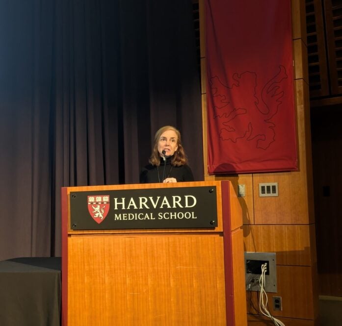 Suzanne Watts Henderson, senior director of faith and health at Interfaith America,  speaks in Boston, Mass., May 14-15 at Harvard Medical School for the 6th Global Summit on Spirituality, Religion & Mental Health.