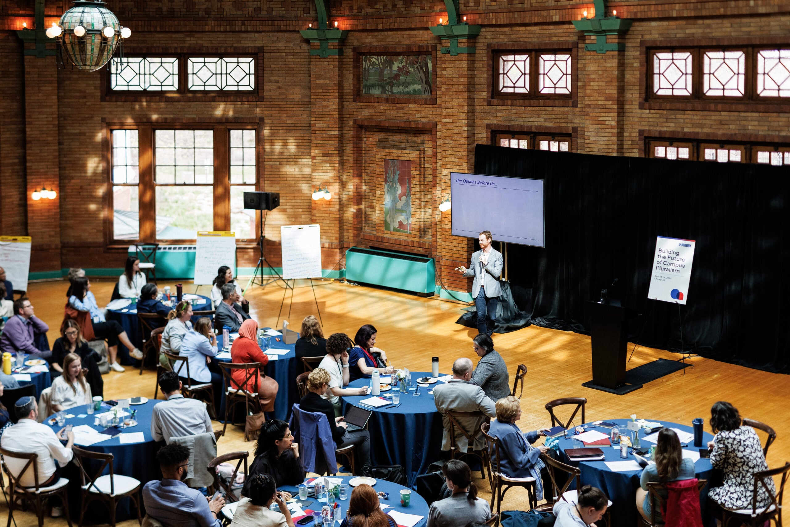 Attendees at 'Building the Future of Campus Pluralism' Convening in Chicago, April 14th 2026. Photo by Kelly Feldmiller.