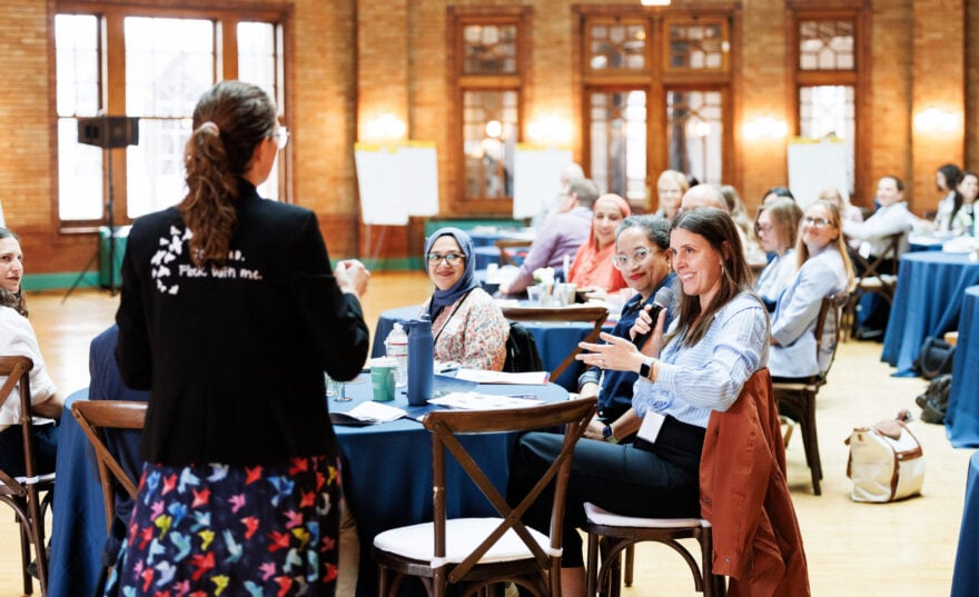 Attendees at 'Building the Future of Campus Pluralism' Convening in Chicago, April 14th 2026. Photo by Kelly Feldmiller.