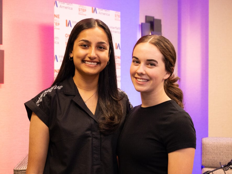 Sabeen Safi (left) and Eliza Rhodes. Photo credit: Alex Myung