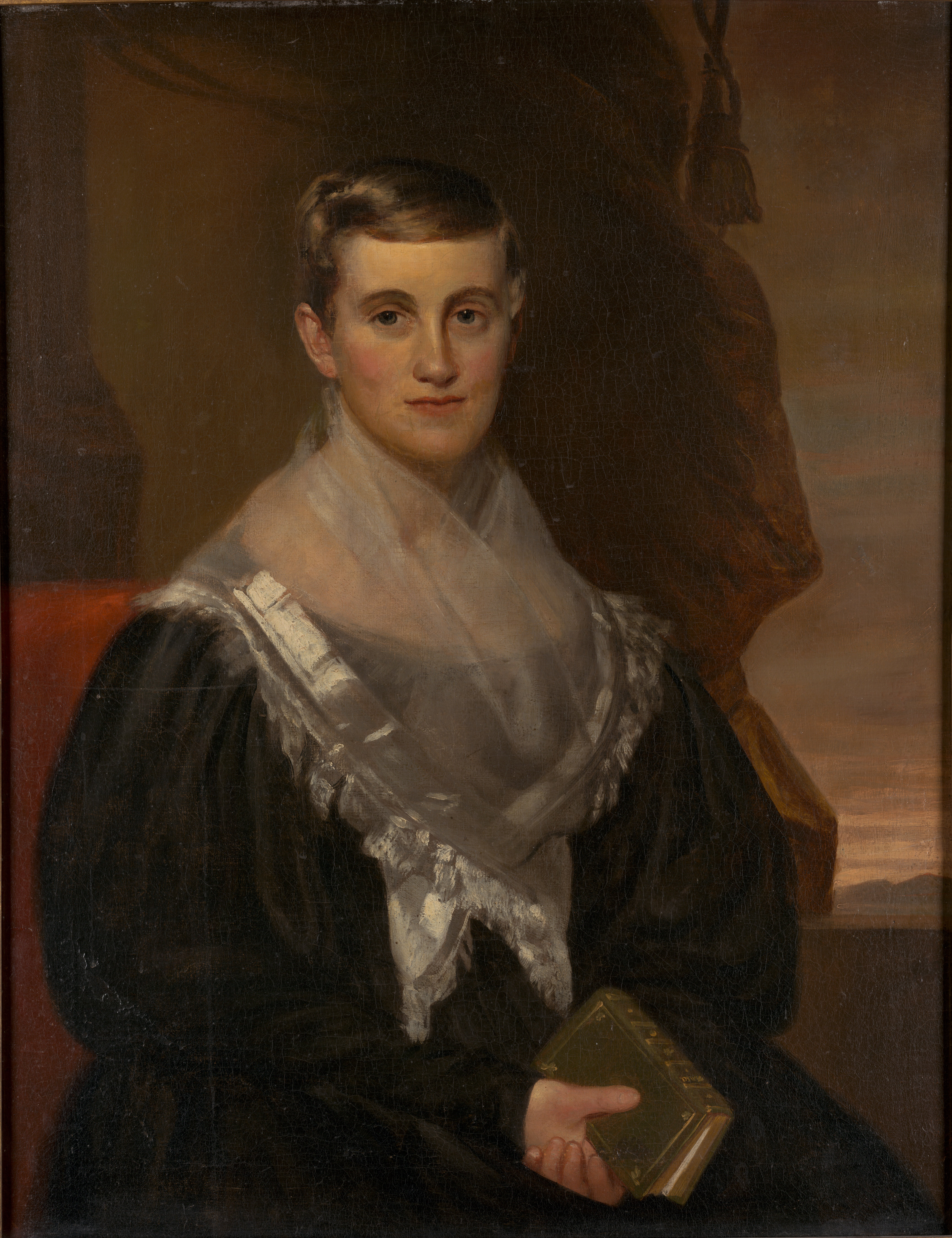 Portrait of Prudence Crandall, who tried to run a school for black young ladies in 1833–34 in Connecticut. Original at Division of Rare and Manuscript Collections, Cornell University Library.