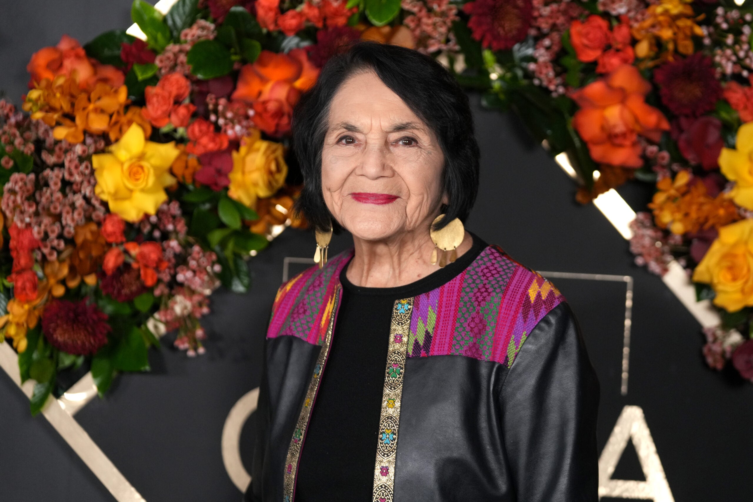 HOLLYWOOD, CALIFORNIA - FEBRUARY 21: Dolores Huerta attends 2025 La Cena Los Angeles: Celebration of Latino Culture at NeueHouse Hollywood on February 21, 2025 in Hollywood, California. (Photo by Presley Ann/Getty Images)