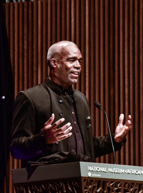 ibrahim abdul-matin speaking at the Black Interfaith in the Time of Crisis event, May 2022 at the Smithsonian in Washington D.C. Photo ©John Drew