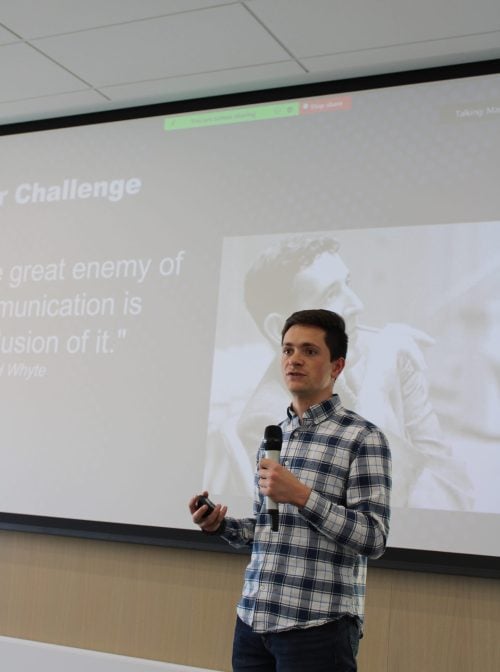 Student leaders at a workshop where they share with one another the common values, vision, knowledge, and skills of their respective certificate and training programs on USU’s campus. Photo courtesy of Glass-Coffin