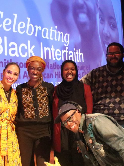 Performers left to right: Naila Ansari, Zhanna Reed, Sasa Akil, Marquis “Ten Thousand” Burton and Edreys Wajed (front). (Photo credit: Silma Suba)