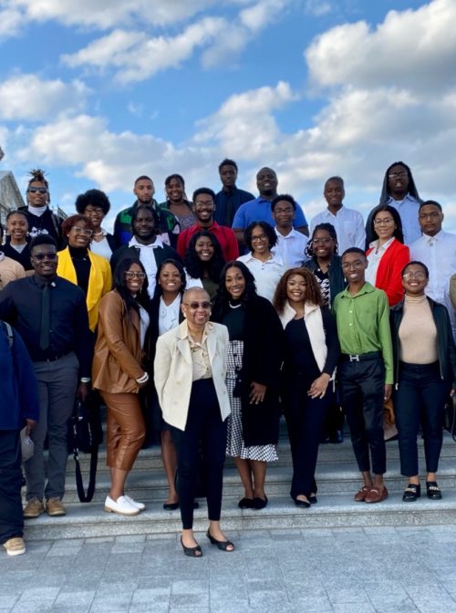 Students toured the Capitol Building during Wiley College's alternative spring break program, March 2023. Photo courtesy of Duffie