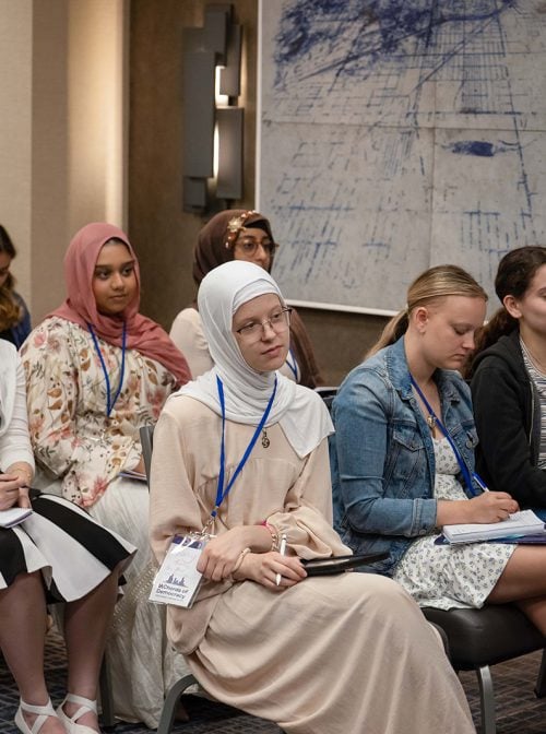 Students attend the 2025 Interfaith Leadership Summit.