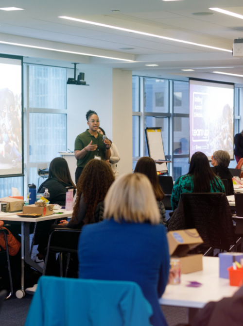 Tina Grace of Interfaith America at the May 2023 Team Up training in Chicago. Photo courtesy of Einhorn Collaborative