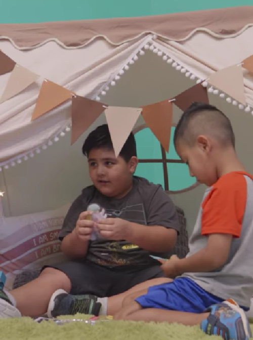 Children play at the Mays Family YMCA at Potranco in San Antonio. (Video Screenshot)