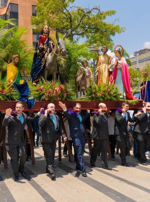 A Palm Sunday procession in Medellín, Antioquia, Colombia on March 24, 2024. (Getty Images / Alexander Canas Arango)
