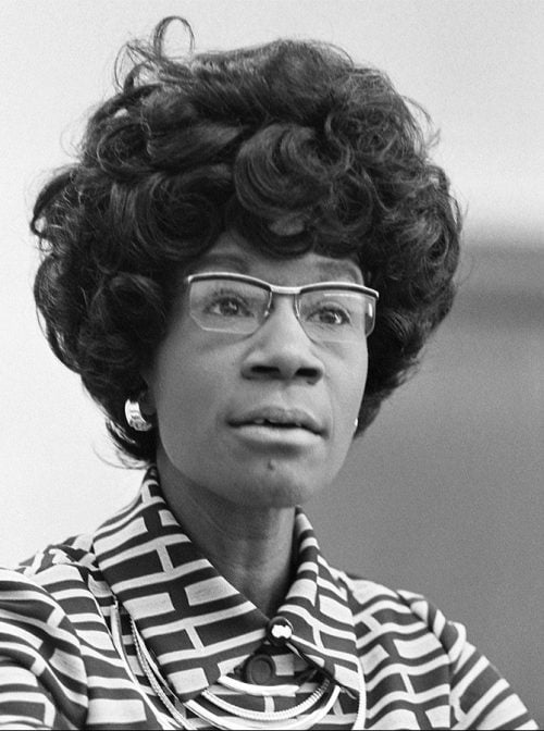 Shirley Chisholm in 1972. (Photo courtesy Wikipedia/Creative Commons)
